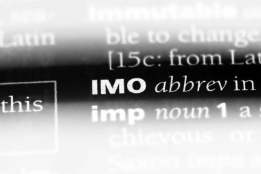 IMO Word'de bir sözlük. IMO kavramı.