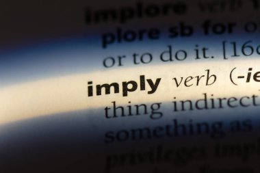 bir sözlüğü'ndeki sözcüğü ima. kavram ima.