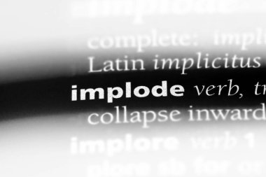 bir sözlüğü'ndeki sözcüğü içeriye patlamak. kavram içeriye doğru.