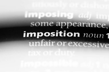 bir sözlüğü'ndeki empoze sözcüğü. tarh kavramı.