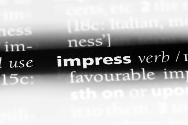 bir sözlüğü'ndeki sözcüğü etkilemek. kavram etkilemek.