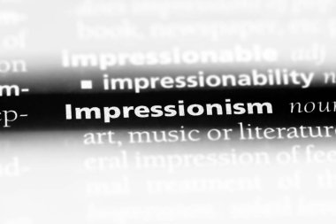 İzlenimcilik Word'de bir sözlük. İzlenimcilik kavramı.