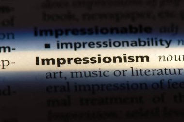 İzlenimcilik Word'de bir sözlük. İzlenimcilik kavramı.