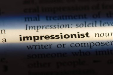 izlenimci tek kelimeyle bir sözlük. izlenimci kavramı.