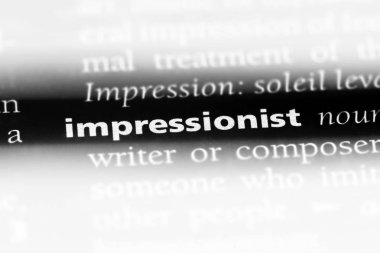 izlenimci tek kelimeyle bir sözlük. izlenimci kavramı.