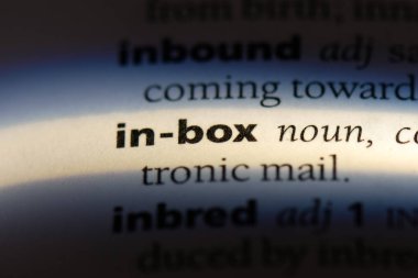 Sözlükteki kutusu Word'de. kavramı kutu.