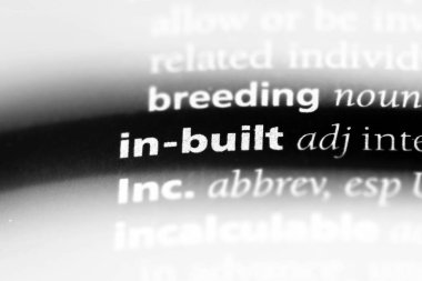 yerleşik bir sözlüğü'ndeki sözcüğü. Konsept inşa.