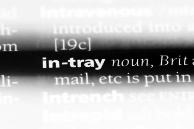 Sözlükteki tepsi Word'de. Tepsi kavramında.