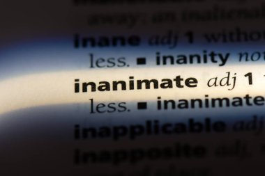 bir sözlüğü'ndeki cansız sözcüğü. cansız kavramı.