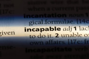 bir sözlüğü'ndeki aciz sözcüğü. aciz kavramı.