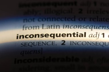 önemsiz kelime sözlüğe. önemsiz kavramı.