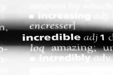 Tek kelimeyle inanılmaz bir sözlük. inanılmaz konsept.