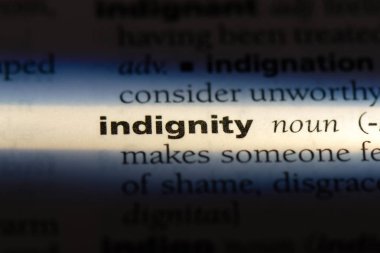 bir sözlüğü'ndeki rezalet sözcüğü. aşağılama kavramı.