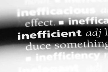 bir sözlüğü'ndeki verimsiz sözcüğü. verimsiz kavramı.