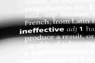 etkisiz sözcük sözlüğe. etkisiz kavramı.