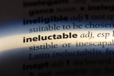 bir sözlüğü'ndeki kaçınılmaz sözcüğü. kaçınılmaz kavramı.