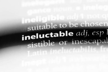 bir sözlüğü'ndeki kaçınılmaz sözcüğü. kaçınılmaz kavramı.