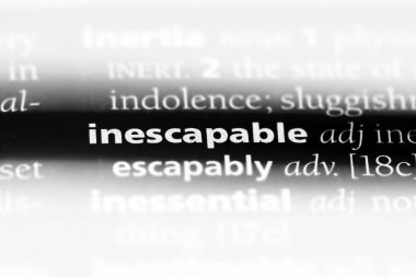 bir sözlüğü'ndeki kaçınılmaz sözcüğü. kaçınılmaz kavramı.