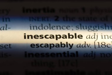 bir sözlüğü'ndeki kaçınılmaz sözcüğü. kaçınılmaz kavramı.