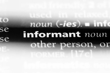 muhbir Word'de bir sözlük. muhbir kavramı.