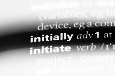 Başlangıçta tek kelimeyle bir sözlük. Başlangıçta kavramı.