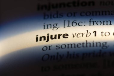 bir sözlüğü'ndeki sözcüğü yaralama. kavram yaralama.