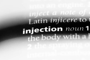 Enjeksiyon Word'de bir sözlük. Enjeksiyon kavramı.