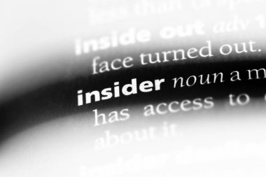 Insider Word'de bir sözlük. Insider kavramı.