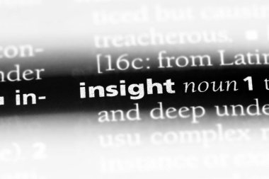 Insight Word'de bir sözlük. fikir kavramı.