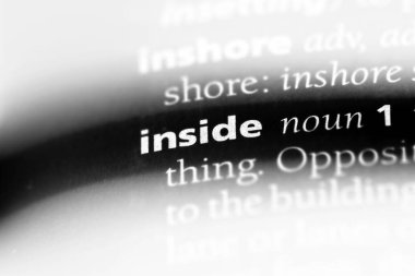 Word'de bir sözlük içinde. kavramı içinde.