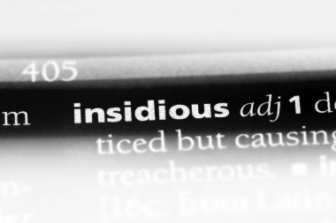 sinsi tek kelimeyle bir sözlük. sinsi kavramı.