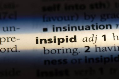 bir sözlüğü'ndeki yavan sözcüğü. yavan kavramı.