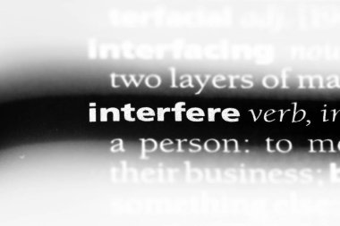 bir sözlüğü'ndeki sözcüğü müdahale. kavram müdahale.