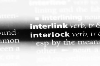 bir sözlüğü'ndeki sözcüğü birleştirin. kavram interlok.