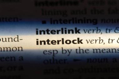 bir sözlüğü'ndeki sözcüğü birleştirin. kavram interlok.