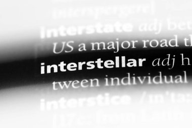 yıldızlar arası tek kelimeyle bir sözlük. yıldızlararası kavramı.