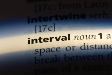 aralığı Word'de bir sözlük. aralığı kavramı.