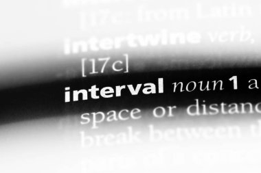 aralığı Word'de bir sözlük. aralığı kavramı.