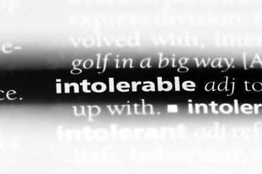 bir sözlüğü'ndeki dayanılmaz sözcüğü. dayanılmaz kavramı.