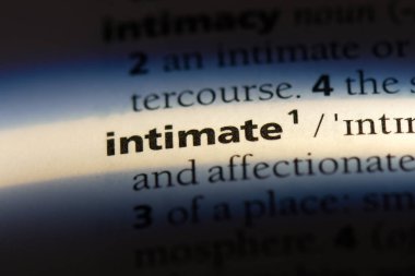 bir sözlüğü'ndeki samimi sözcüğü. samimi kavramı.