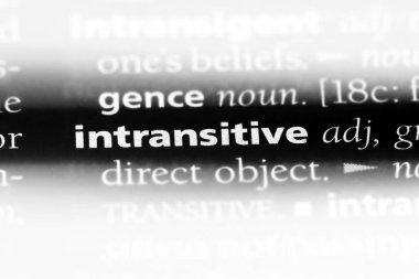 geçişsiz tek kelimeyle bir sözlük. geçişsiz kavramı.