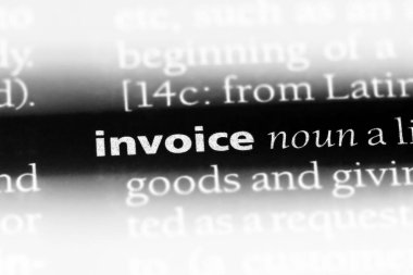 bir sözlüğü'ndeki sözcüğü fatura. Fatura kavramı.