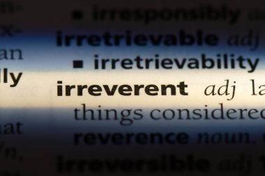 bir sözlüğü'ndeki saygısız sözcüğü. saygısız kavramı.