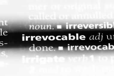 geri dönülmez tek kelimeyle bir sözlük. geri dönülmez kavramı.