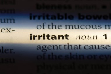 tahriş edici sözcük sözlüğe. tahriş edici kavramı.