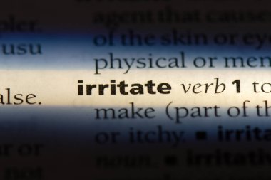 bir sözlüğü'ndeki sözcüğü tahriş. kavram tahriş.