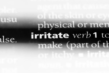 bir sözlüğü'ndeki sözcüğü tahriş. kavram tahriş.