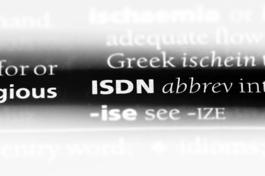 ISDN Word'de bir sözlük. ISDN kavramı.