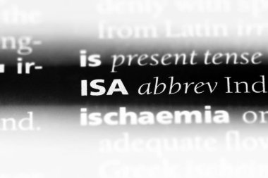 ISA Word'de bir sözlük. ISA kavramı.