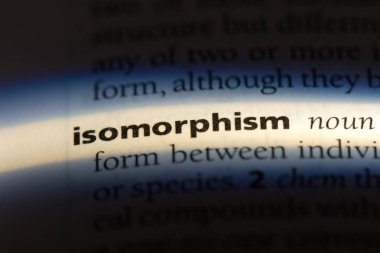 isomorphism sözcük sözlüğe. isomorphism kavramı.